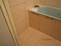 Ремонт ванної кімнати, керамічна плитка, природний камінь
