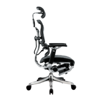 кресло компьютерное ergohuman plus c подставкой для ног, эргономичное, черного цвета