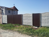 Еврозабор с воротами из профнастила под ключ в Запорожье