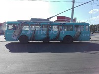 Брендування тролейбусів - реклама на транспорті, транспортна реклама.  Мінімальний термін прокату 12 місяців.