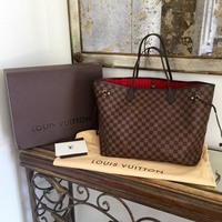 Велика жіноча сумка Louis Vuitton Neverfull Brown