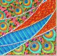 Рисунок цветными карандашами. Название «Фантазии» .
