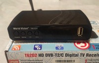 Цифровий эфірний Т2 та кабельний приймач DVD-T2/C Digital TV Receiver World Vision T62D2