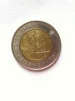 Монета 5 грн 2001г (На межі тисячоліть)