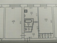 Здам-продам 2-х кімнатна м. Пирятин вул. Полтавська д. 6 -1поверх не углова +гараж при продажі